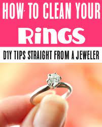 How To Clean Your Rings At Home Tricks From A Jeweler Cleaning Diamond Rings How To Clean Diamonds Cleaning Jewelry