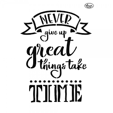 Your hardest times often lead to the greatest moments of your life. Universal Schablone A4 Never Give Up Worte Spruche Universalschablonen Schablonen Stempel Schablonen Viva Decor Online Shop