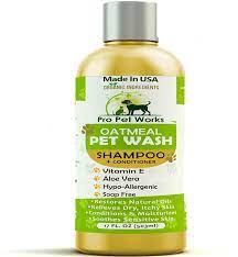 Amazon Com Pro Pet Works All Natural Organic 5 In One Oatmeal Pet Shampoo Conditioner Soap Free Blend With Almond Oil For Allergies Dry Sensitive Skin 17oz Ph Balanced For Cats Dogs