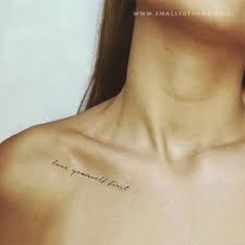 Liebe Dich Selbst Erste Temporare Tatowierung 3er Set In 2020 Tattoos Cute Small Tattoos Collar Bone Tattoo