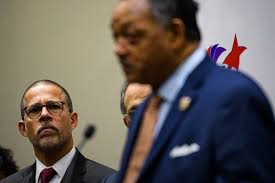 Jesse Jackson speaks during a Rainbow PUSH Coalition press conference