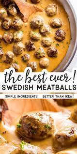 Easy Swedish Meatballs Are Homemade Meatballs In A Rich Brown Gravy Sauce They Re Si In 2020 Easy Swedish Meatball Recipe Meatball Recipes Easy Swedish Meatballs Easy