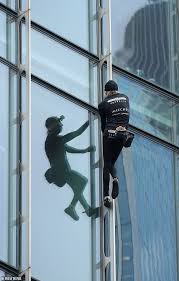 Alain robert is a french climber known for having scaled numerous skyscrapers. French Spiderman Who Holds World Record For Most Buildings Climbed Makes A Surprising Singing Debut Daily Mail Online
