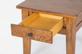 The doors swing open revealing a nice deep place for storage. Attic Heirlooms End Table By Broyhill Furniture Texas Furniture Hut