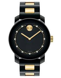 Black And Gold Watch Womens Access Denied Bracelet Watch Movado Watch Black Gold Jewelry
