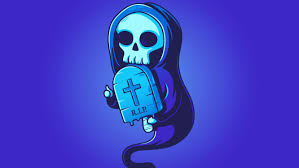 3840x2160 fallout vault boy blue uhd 4k wallpaper &mediumspace; Rip Skull Illustration Hd Artist 4k Wallpapers Images Backgrounds Photos And Pictures