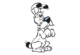 Wandtattoo Asterix Obelix Niedlicher Idefix Kunstproduktion Art And Illustration Zeichenvorlagen