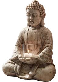 Deko Figur Buddha Mit Teelichthalter Buddha Hemligheten Fortrollad