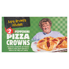 Tropes associated with mrs brown's boys: Mrs Brown S Kitchen 2 Pepperoni Pizza Crowns 208g Pizza Snacks Iceland Foods