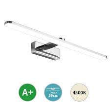 Lampade da specchio per bagno. Illuminazione Bagno Klighten Lampada A Specchio A Led Bagno 12w Lampada 59cm Specchio Applique Da Parete Moderna Ip44 Luce Specchio Bagno Bianco Neutro 4500k Casa E Cucina Laaldeasanicolas Es