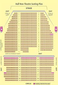 hull new theatre seating plan view the seating chart for