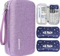 Amazon.com: suzamed Insulin Cooler Travel Case,EVA ...