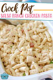 Crock Pot Salsa Ranch Chicken Pasta Recipe Chicken Crockpot Recipes Chicken Ranch Pasta Pot Recipes
