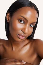 Woman Bright Makeup Curly Hair White Background