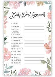 Wishes for baby download printable cards. Baby Shower Word Scramble Free Printable Baby Shower Games Free Baby Shower Printables Free Baby Shower Games