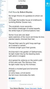 Full Moon Robert Hayden Words To Use Poetic Forms Words