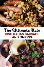 Balsamic Glazed Italian Sausage And Onions One Pan Meal Recipe Recipes Using Breakfast Sausage Dinner Recipes Pork Recipes