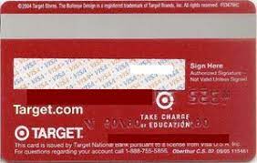 A charge card is a branded card that is available for use anywhere the brand is accepted for electronic payment. Bank Card Target Target National Bank United States Of America Col Us Vi 0671