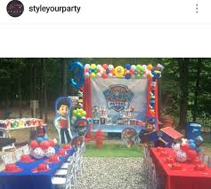 Outdoor Birthday Party Ideas For 5 Year Old Boy Paw Patrol Birthday Party Outdoor Paw Patrol Birthday Party Paw Patrol Birthday Paw Patrol Balloons