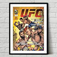 UFC 181 Johny Hendricks vs. Robbie Lawler 2 Fight Poster Wall Art Print  Comic | eBay