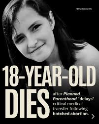 We mourn with Lexi's family as they grieve the loss of both her and her  baby. 💔 This heartbreaking tragedy is yet another reason to Defund Planned  Parenthood and stop them from