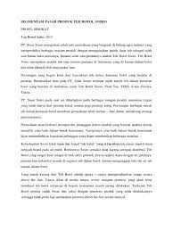 Maybe you would like to learn more about one of these? Segmentasi Pasar Produk Teh Botol Sosro