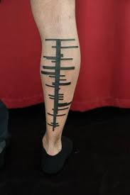 Popular tribal tattoo picks for women. Calf Tribal Abstract Tattoo By Skin Deep Art