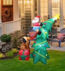 Maybe you would like to learn more about one of these? Inflatable Snowman Christmas Airblown Yard Decor Lighted Outdoor Tall Santa For Sale Online Ebay