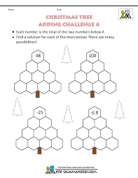 The great thing about these christmas math puzzles is that kids don't usually see them as work (or math). Christmas Math Worksheets Harder