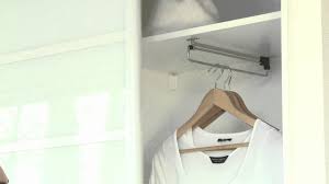 Product type oval rail end brackets, for use with long length 30mm oval rails, zinc alloy construction, shape oval, best value for high quality the new style has arrived thousands of the best online stores and brands. Sliderobes Wardrobe Interior Front To Back Movable Hanging Rail Youtube