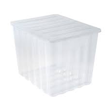strata supa nova clear 110l plastic storage box departments diy at b q ikea bookshelf cube