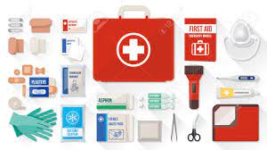 First aid is the process of giving a patient emergency care when injured or ill. First Aid Kit Box With Medical Equipment And Medications For Royalty Free Cliparts Vectors And Stock Illustration Image 50239504