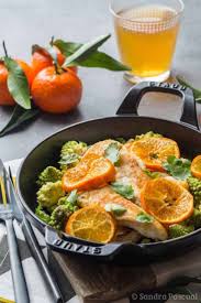 Poulet A La Clementine Et Chou Romanesco Healthy Vegetable Recipes Frozen Vegetable Recipes Roasted Vegetable Recipes