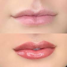 This is a lip gloss making start to. What Is Lip Blushing Permanent Lip Blush Tattoo Before After