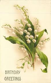 Birthday Greetings Lilies Of The Valley Wallpaper Nature Flowers Lily Of The Valley Vintage Flowers
