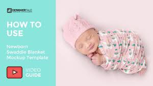 Download Designertale How To Use Guide Newborn Swaddle Blanket Mockup Youtube
