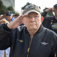 Vietnam veterans receive a 'welcome home' at a ceremony Tuesday in downtown  Bakersfield