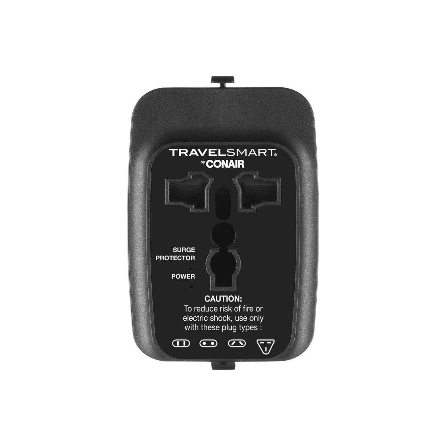 Travel Smart Adapter Plug w/USB Port Type A/B For Continental Europe ts6t