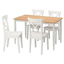 danderyd ingolf table and 4 chairs oak veneer white white ikea chair ikea ikea dining sets