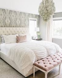 Look out for personalised designs in the wallpapers. Your Suite Escape Darling Master Bedroom Designed By Interiorimpressions Featuring The Hamilton Bed Photo Mackenzi Master Bedroom Design Feminine Bedroom Furniture
