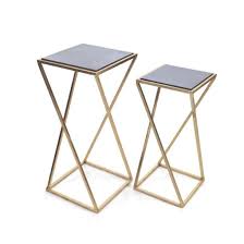 Pair Of Cramer Occasional Tables Memoky Com Metal Living Room End Table Sets Geometric Side Table
