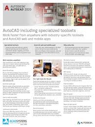Automate common actions such as inserting doors, generating bills of materials, and creating plc i/o drawings. Autocad 2020 Brochure Pdf Auto Cad Autodesk