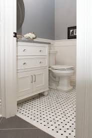 White Octagon With Black Dot Tile Bathroom Floor Black Tile Bathrooms Bathroom Flooring Stone Tile Bathroom