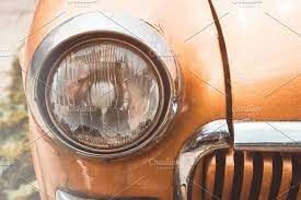 Headlight On An Old Car Old Cars Headlights Pet Logo Design