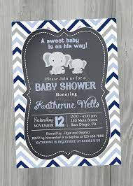 Chalkboard Baby Shower Invitation Grey And Blue Chevron Invitations Elephants Baby Baby Shower Invitations Chalkboard Baby Shower Invitation Red Baby Shower