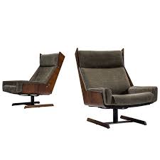 Brazilian Reupholstered Rosewood High Back Chairs High Back Chairs Chair Lounge Chair