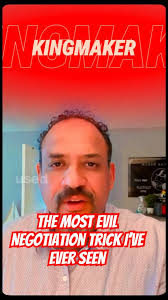 The Most Evil Negotiation Tactic I’ve Ever Faced…, We were this close to  locking in an $80M lease deal., Then the Kingmaker invited us to lunch to  “hammer out the final terms.”, Only thing is… lunch ...