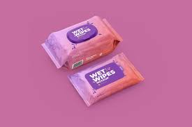 Wet Wipes Mockup Large And Small Wet Wipe Wipes Moist Towelette