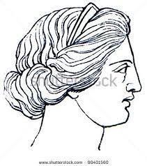 Ancient Greek Hair Style Up Do Loose Twists Greek Hair Greek Women Roman Hairstyles