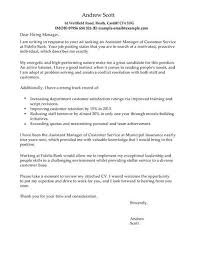 When writing a cover letter, be sure to reference the requirements listed in the job description. Customer Service Assistant Manager Cover Letter Template Cover Letter Templates Examples